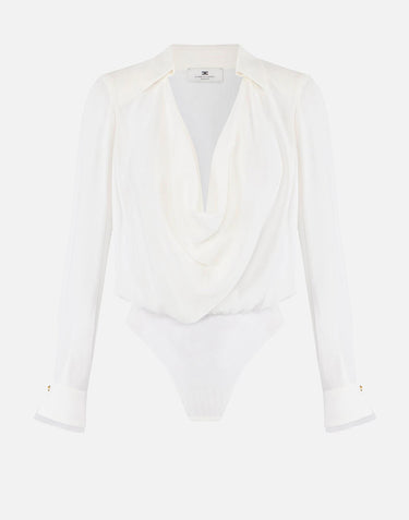 Body in georgette di viscosa CB00261E2 360 ELISABETTA FRANCHI 