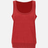 Top smanicato in maglia SP5NT001 4031 KAOS 