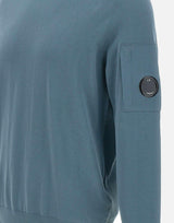 "Cotton Crepe Crewneck Lens Knit" 18CMKN086A 006323O872 C.P. COMPANY 