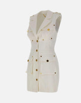 Abito in gabardina di cotone con tasconi AB92861E3 360 ELISABETTA FRANCHI 