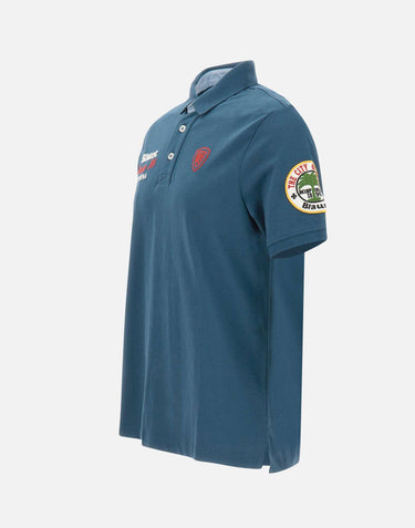 Polo "Albano" 26SBLUT02290 006803888 BLAUER 