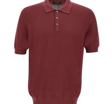 Polo in maglia a nido d'ape 57113 18028280 GRAN SASSO 