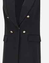 Maxi gilet in crepe stretch R811Z000023N 033 ELENA MIRO' 