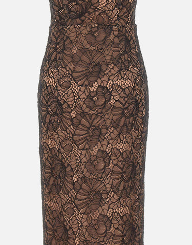 Abito in pizzo con scollo all'americana 116266 100 ROTATE BIRGER CHRISTENSEN 