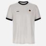 T-shirt in cotone elasticizzato con bandiera 50562134 102 BOSS 