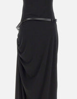 Abito con scollo all'americana sospeso COPR238F5022 BLK COPERNI 