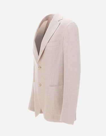 Blazer in misto lino e lana M75GIAC12 TES0K02426 ELEVENTY 