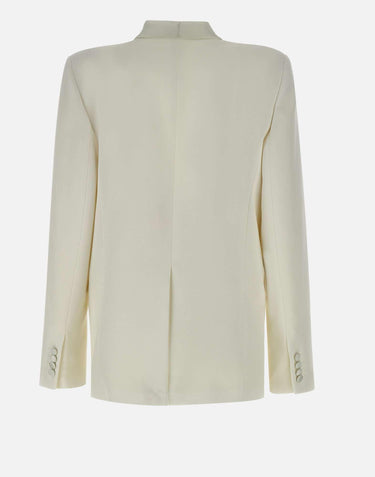 "Shawl Collar Tuxedo Jacket"<BR/> 1125WJK006060A IVORY VICTORIA BECKHAM 