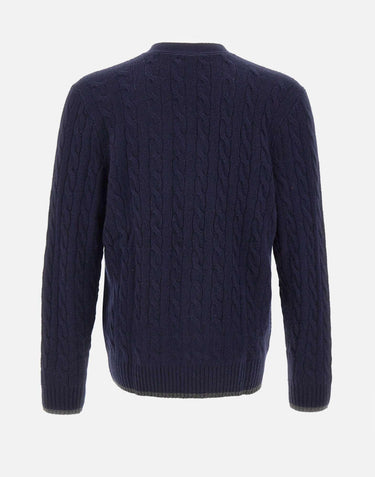 Cardigan a trecce in lana e cashmere 710949808 001 POLO RALPH LAUREN 