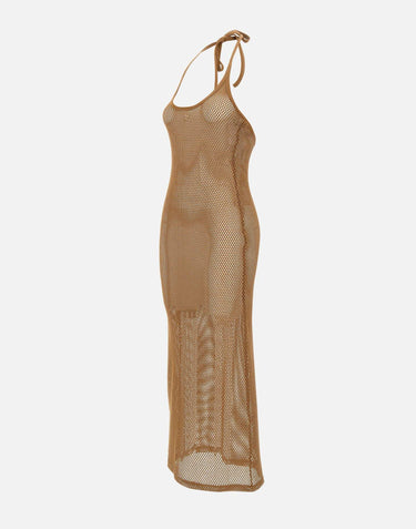 "Holistic mesh long dress" 225JRO625JS0119 1121 COURREGES 