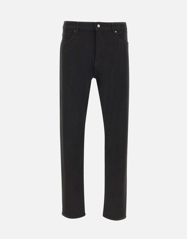Pantaloni con fit affusolato in denim elasticizzato 50560463 001 BOSS 