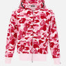 Felpa con cappuccio "ABC Camo 2nd Shark" 001ZPM301008M PINK BAPE 