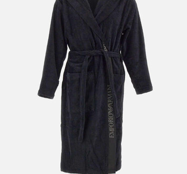 Accappatoio in spugna di cotone EM002255 AF14986UC001 EMPORIO ARMANI