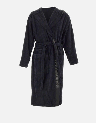 Accappatoio in spugna di cotone EM002255 AF14986UC001 EMPORIO ARMANI 