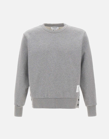Felpa  "Crewneck Classic Loopback" in cotone MJT085A 03377055 THOM BROWNE 
