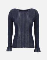 Maglia jacquard in misto cotone see-through WRKE0385 AQ329B0324 ETRO 