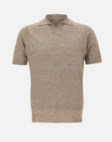 Polo in misto lino PL1MCSK LC14R921 FILIPPO DE LAURENTIIS 