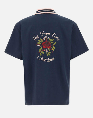 "Chemise Piquée Slogan Rose" SH247 CO264NY DROLE DE MONSIEUR 