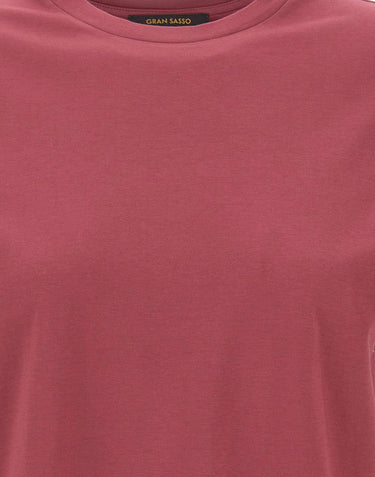 T-shirt in cotone a girocollo 60264 80500275 GRAN SASSO 