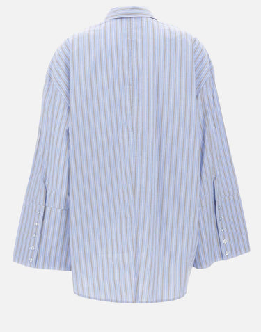 Camicia over in popeline a righe 115366 3082 ROTATE BIRGER CHRISTENSEN 
