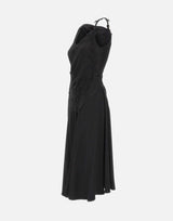 Abito con dettagli in pizzo 1226WDR007331A BLACK VICTORIA BECKHAM 