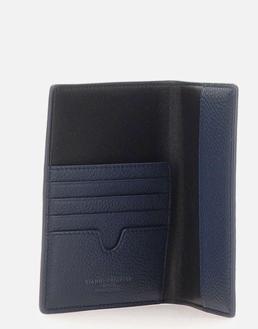 Cover per passaporto in pelle PFW18295 GRNCRVNAVY GIANNI CHIARINI 