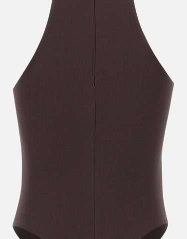 Body in jersey crêpe con dettaglio gioiello BO01761E2 EV9 ELISABETTA FRANCHI 